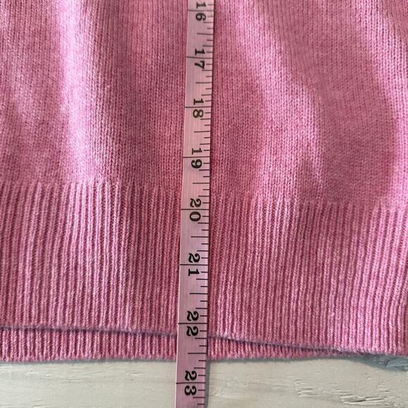 Cinq à Sept Women's C'est Chic Wool Blend Sweater Size Medium Pink Quartz Ivo - Picture 11 of 13
